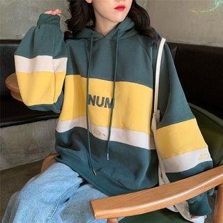 Lettering Panel Oversize Hoodie