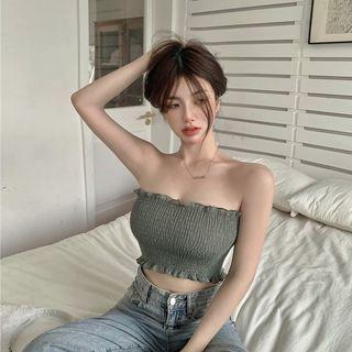 Plain Tube Top Gray - One Size