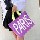 Paris Lettered Shopper Bag