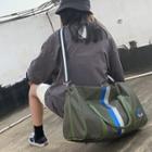 Striped Duffle Bag / Handbag