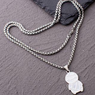 Mummy Steel Necklace Silver - One Size