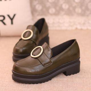 Hoop-accent Platform Loafers
