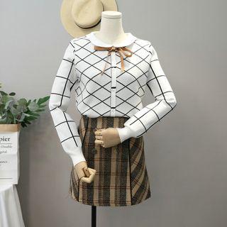 Plaid Collared Sweater