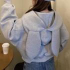 Rabbit Ear Hooded Zip Jacket Gray - One Size