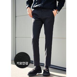 Brushed Fleece Lined Stripe Pants