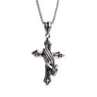 Cross Steel Pendant Necklace