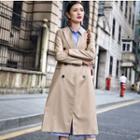 Double-breasted Fray Long Blazer