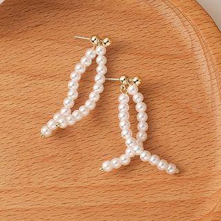 Faux Pearl Drop Earring 1 Pr - Silver - One Size