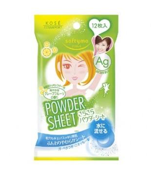 Kose - Softymo Powder Sheet (grapefruit) 12 Pcs