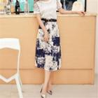 Printed Midi Skirt Multicolor - One Size