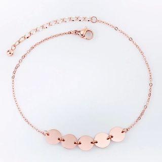 18k Gold Segment Anklet