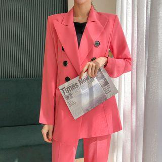 Office Look Peaked-lapel Blazer