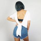 Open-back T-shirt