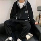 Set: Zip-up Hoodie + Wide Leg Sweatpants