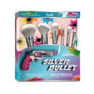 Rude - Silver Bullet Makeup Brush Kit 1 Set