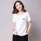 Eyes Print Short Sleeve T-shirt