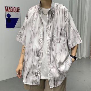 Couple Matching Tie-dye Print Shirt