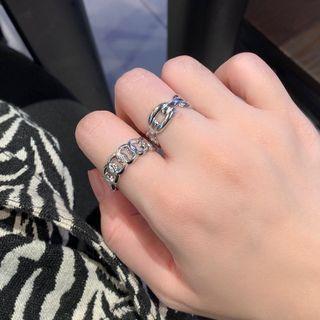 Chunky Chain Stainless Steel Open Ring