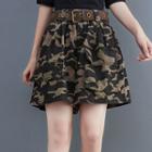 Belted Camo Shorts