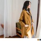 Tie-neck Loose-fit Trench Jacket