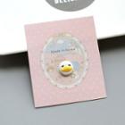 Duck Alloy Brooch Duck - White - One Size