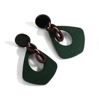 Wooden Statement Earring