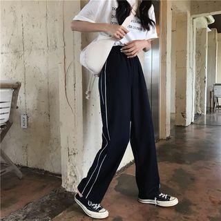 Stripe-side Sweatpants As Shown In Figure - One Size