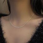 Alloy Necklace 1 Pc - Silver - One Size