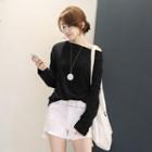 Boatneck Long-sleeve T-shirt