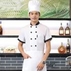 Chef Stand-collar Short-sleeve Top
