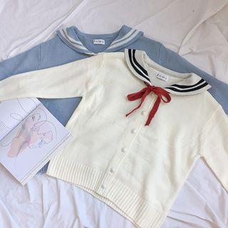 Collared Lace Up Cardigan