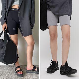 Logo Print Biker Shorts