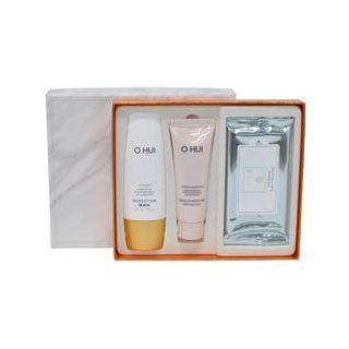 O Hui - Perfect Sun Block Set: Sun Block Spf50+ Pa+++ 50ml + Miracle Moisture Cleansing Foam 40ml + Clear Science Tender Cleansing 5sheet