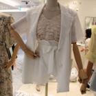 Single Breasted Blazer + Shorts