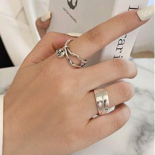 Cross Layered Sterling Silver Ring