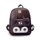 Deer Faux Leather Backpack