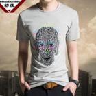 Short-sleeve Skull Pattern T-shirt