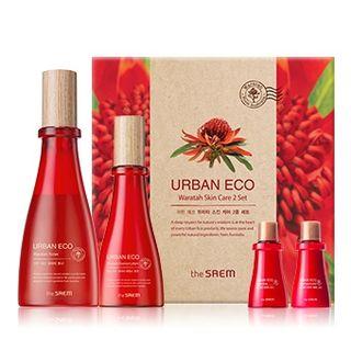 The Saem - Urban Eco Waratah Skin Care Set: Toner 180ml + 20ml + Lotion 140ml + 20ml