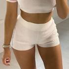 Ribbed Knit Hot Shorts