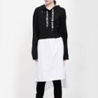 Mock Two-piece Hooded Long-sleeve T-shirt Dress Black - One Size