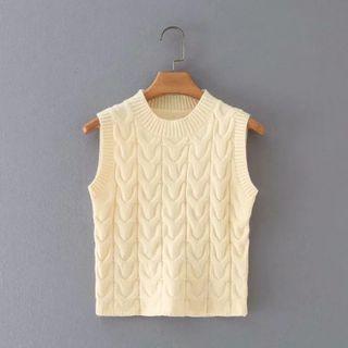 Sweater Vest Almond - One Size
