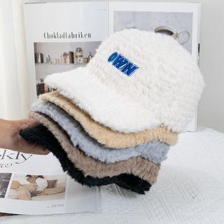 Lettering Embroidered Chenille Baseball Cap