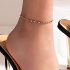 Rhinestone Alloy Anklet 21364 - Multicolor - One Size