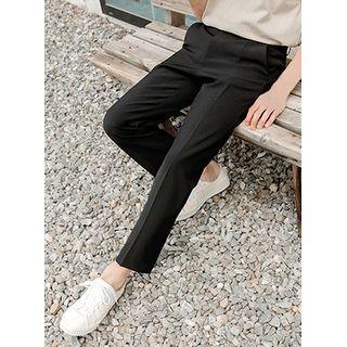 Flat-front Dress Cropped Pants