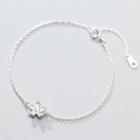 Floral Bracelet Bracelet - S925 Silver - Silver - One Size