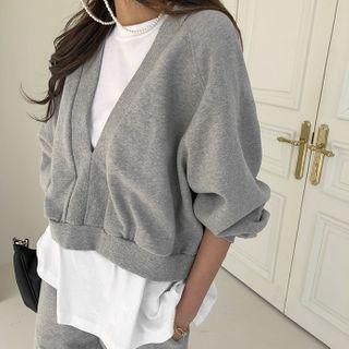 Athleisure Cotton Layered Pullover