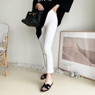 Waistband Slim-fit Pants