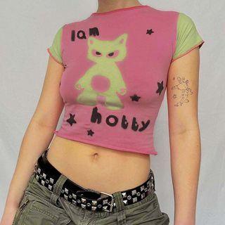 Graphic Color Block Short Sleeve T-shirt