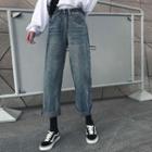 Wide-leg High-waist Jeans