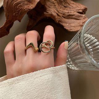 Zigzag / Hoop Alloy Open Ring